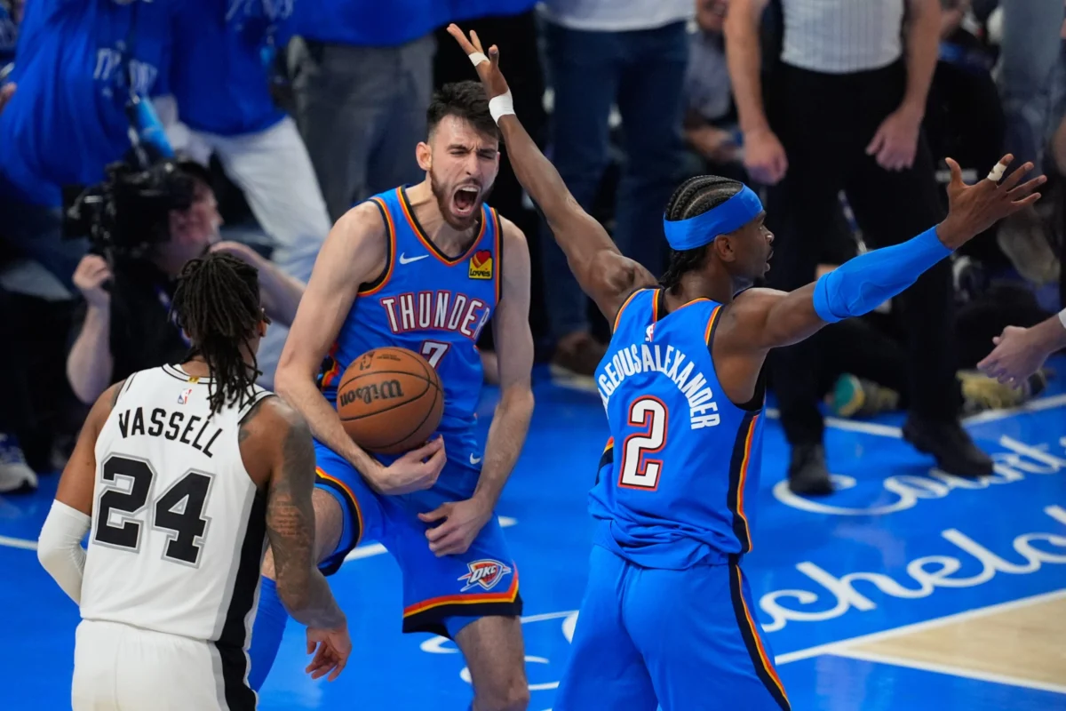 Shai Gilgeous-Alexander Powers Oklahoma City Thunder to Crucial Game 2 Victory, Evening Western Conference Finals Against San Antonio Spurs