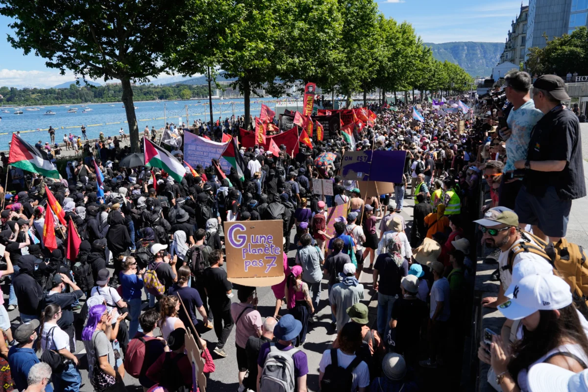 Massive Anti-G7 Protests Rock Geneva as World Leaders Prepare for Evian Summit Amid Deepening Global Divides