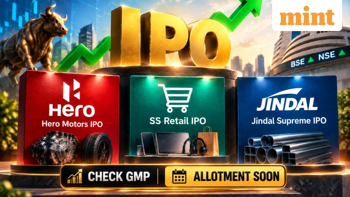 IPO GMP Today Hero Motors SS Retail and Jindal Supreme Allotment Status Grey Market Premium and Listing Details